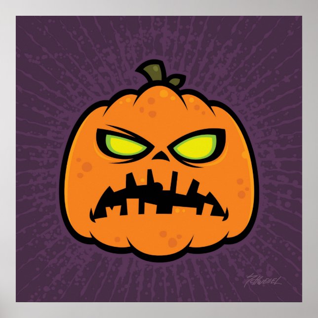 Pumpkin Zombie Poster (Framsidan)