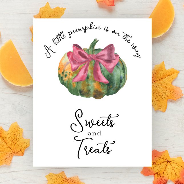 Pumpkinbabydusch Söter och behandlar Poster (Skapare uppladdad)