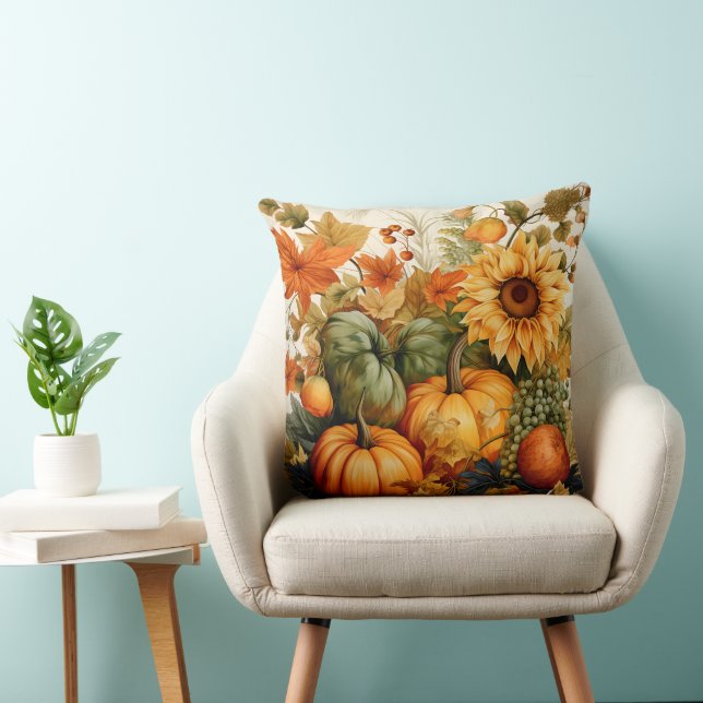 PUMPKINER FÖR ORANGE OCH GRÖNT SAMT FLÖDESFLÖDEN KUDDE (Stol)
