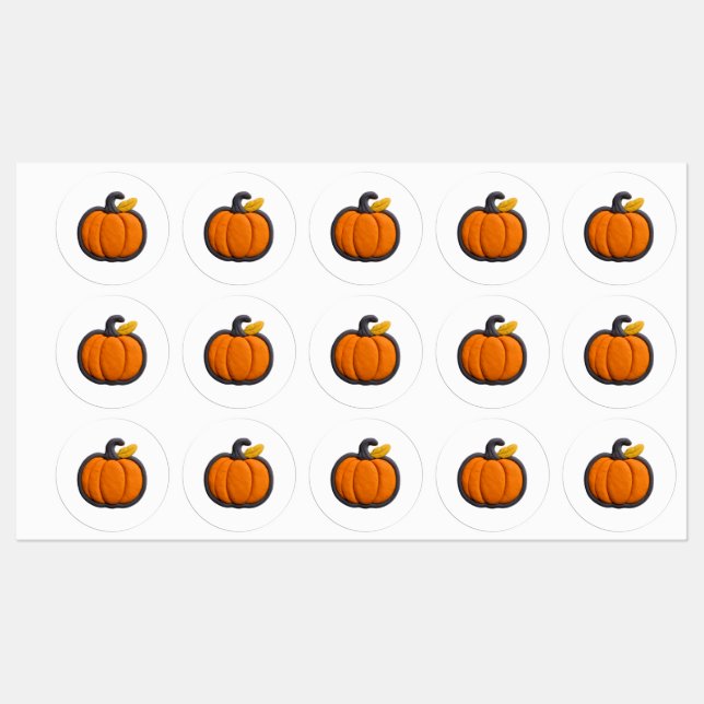 PumpkinEtiketter Klistermärke (Ark)