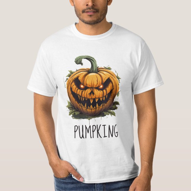 Pumpking Halloween T Shirt (Framsida)