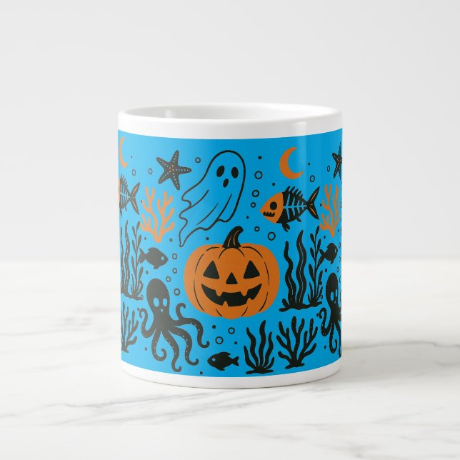 pumpking i havet jumbo mugg (Framsidan)