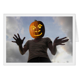 Pumpkinkvinna Hälsningskort