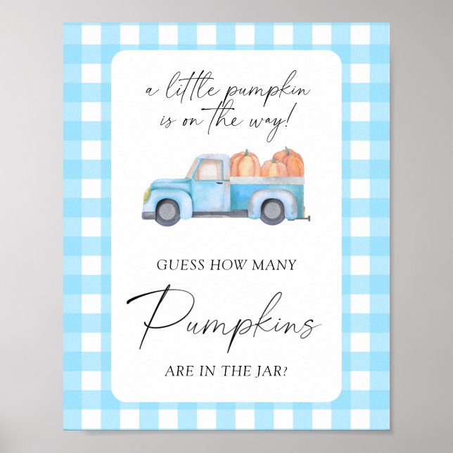 Pumpkinlastbil - gissa hur många pumpor poster (Framsidan)