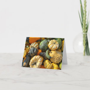 Pumpkins and Gourds Autumnal Kort