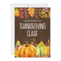 Pumpkins and Höst löv Thanksgiving Feast