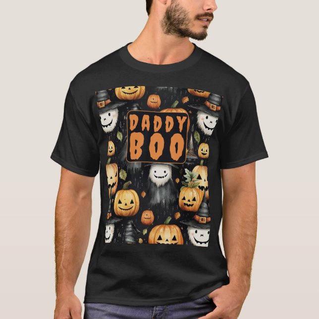 Pumpkins and Monsters - Halloween Family Matching T Shirt (Framsida)