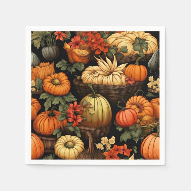 Pumpkins and More, Autumn, Pappersservett (Framsidan)