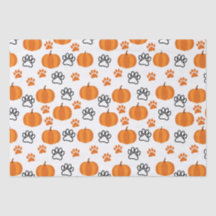 Pumpkins and Tassar Halloween White