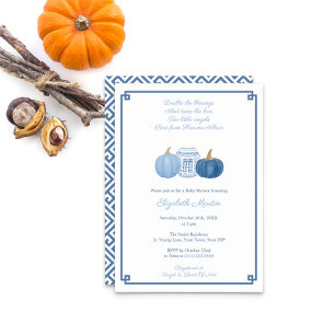 Pumpkins Autumn Baby Shower Party Inbjudningar