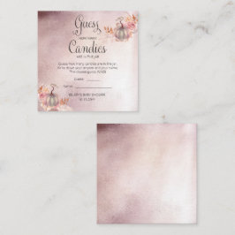 Pumpkins Baby Shower gissar Candies i Burk Game En Tilläggskort