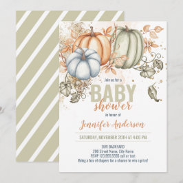 Pumpkins Baby Shower-inbjudan Inbjudningar