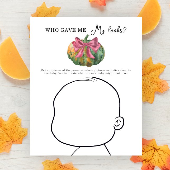 Pumpkins babydusch Vem gav mig mitt utseende? (Skapare uppladdad)