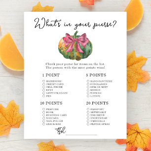 Pumpkins babydusch Whats in your purge-match