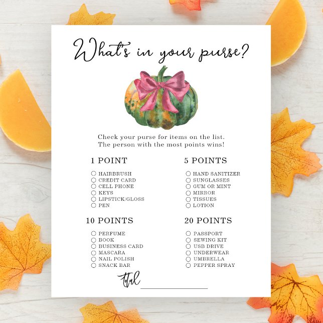 Pumpkins babydusch Whats in your purge-match (Skapare uppladdad)