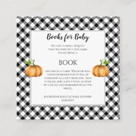 Pumpkins | Begäran om solblommor Baby Shower Bok Tilläggskort