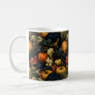 Pumpkins Blommigt Art Mugg