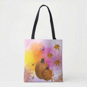 Pumpkins Collage Tote Bag Tygkasse