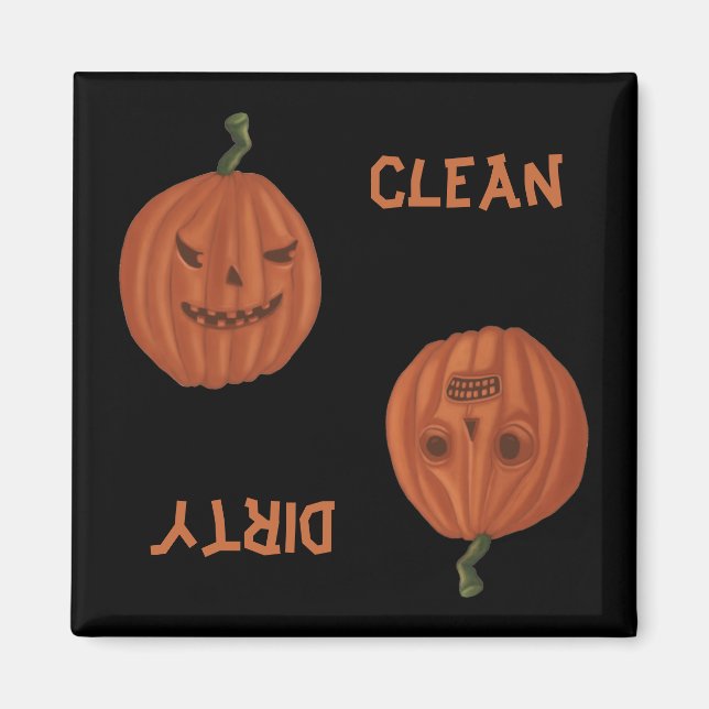 Pumpkins Dishwasher Magnet Customize Background (Framsidan)