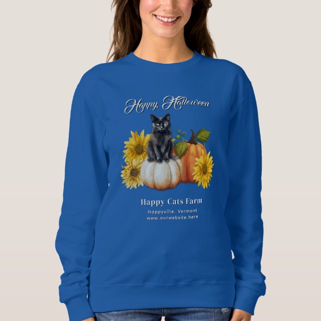 Pumpkins Farm Namn Fall Season T Shirt (Framsida)