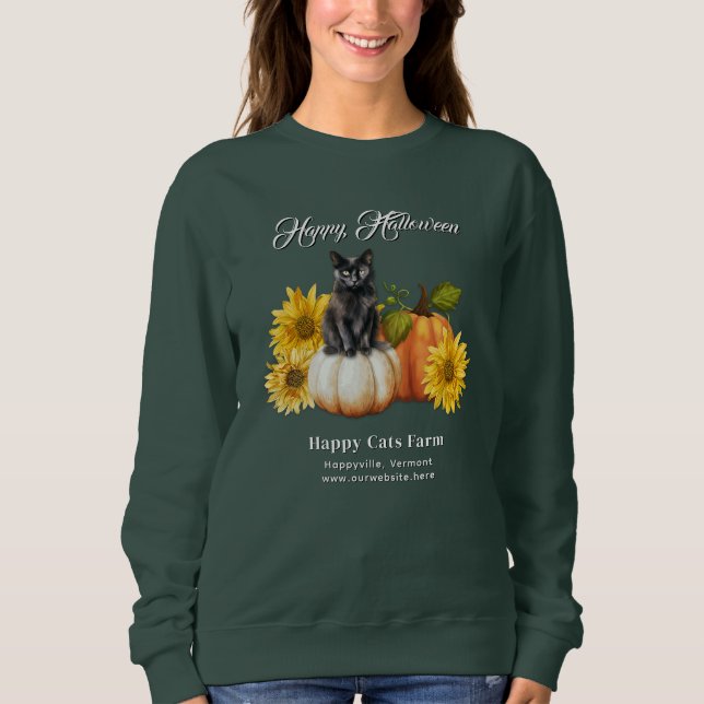 Pumpkins Farm Namn Fall Season T Shirt (Framsida)