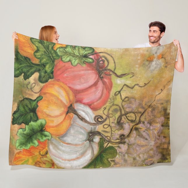 Pumpkins Fleece Blanket (På plats)