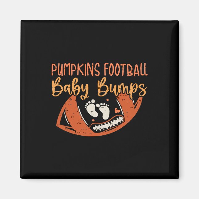 Pumpkins Football Ba Magnet (Framsidan)