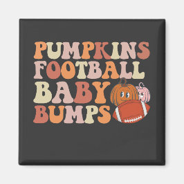 Pumpkins Football Baby Bumps Gravid Mamma Magnet