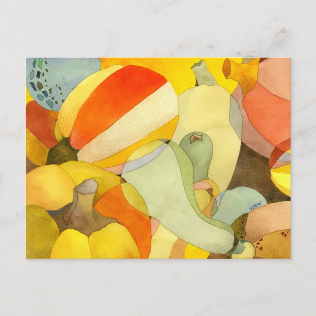 Pumpkins & Gourds Köksrecept Vykort (Framsida)