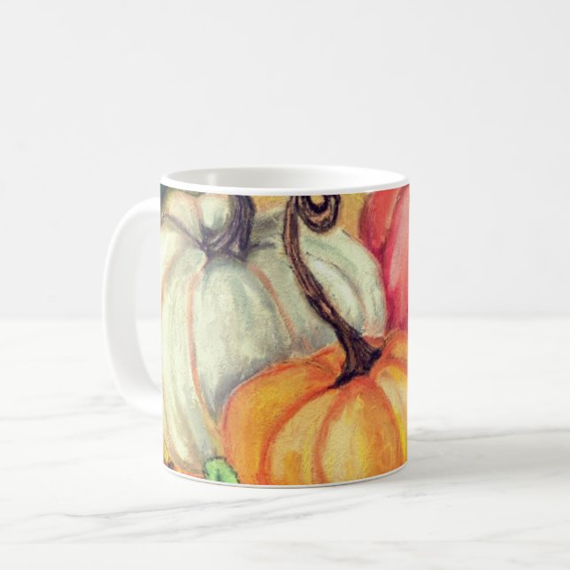 Pumpkins Halloween Coffee Mugg (Framsida vänster)