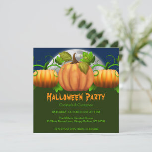 Pumpkins Halloween fest-inbjudan Inbjudningar