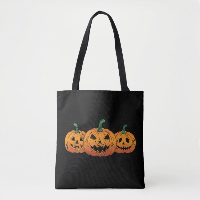 Pumpkins Halloween Jack o lantern Spooky Tygkasse (Framsida)