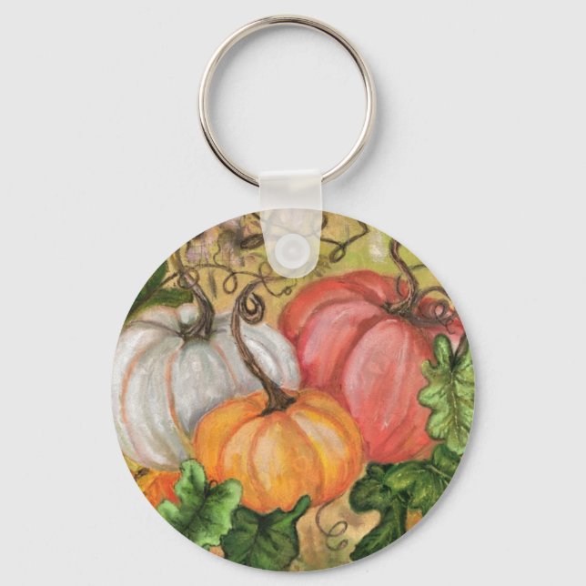 Pumpkins Halloween Keychain Nyckelring (Framsida)
