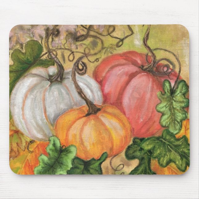 Pumpkins Halloween Mouse Pad Musmatta (Framsidan)