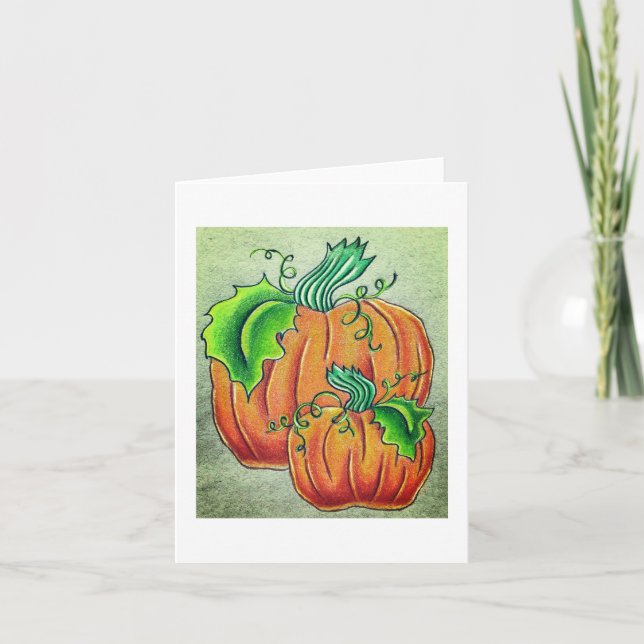 Pumpkins-hälsningskort Kort (Framsida)