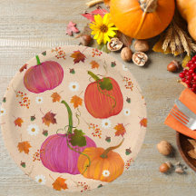 Pumpkins Höst löv Mönster