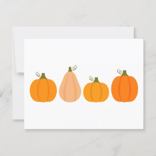 Pumpkins höstillustration vykort