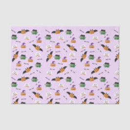 Pumpkins i Costumes Mönster Bus eller godis Lila