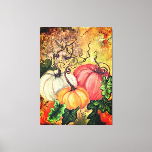 Pumpkins-Kanvastryck Canvastryck (Framsida)