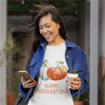 Pumpkins Lycklig Friendsgiving fall av bränd orang