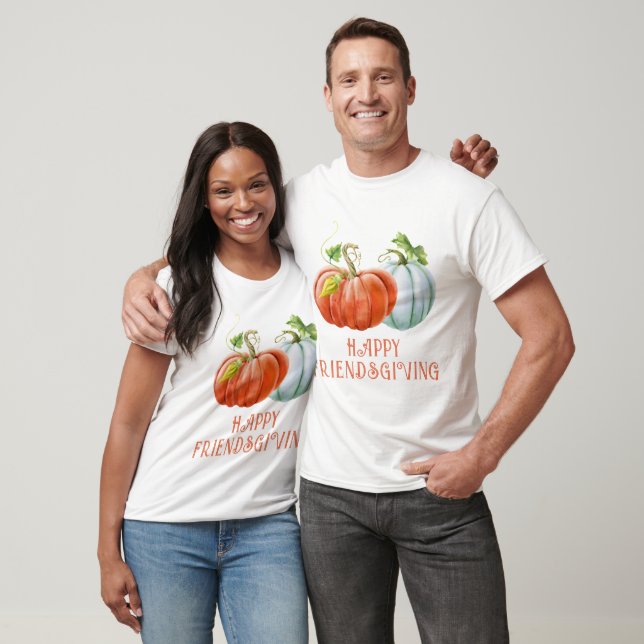 Pumpkins Lycklig Friendsgiving fall av bränd orang T Shirt (Unisex)