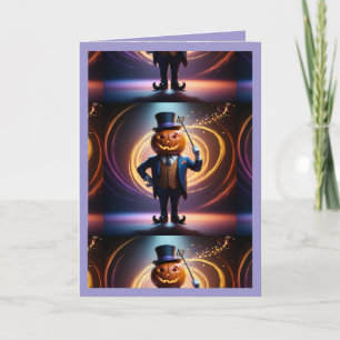 Pumpkins Magic Halloween-Helgdag-kort (4) Helgkort