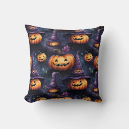 Pumpkins Magic Hats Halloween Dekorativ kudde
