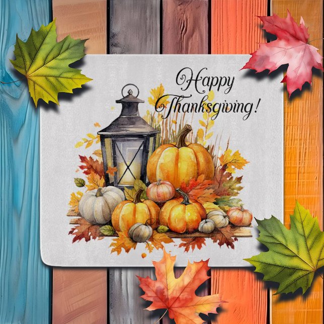 Pumpkins Maple Träd Löv Lamp Thanksgiving (Skapare uppladdad)