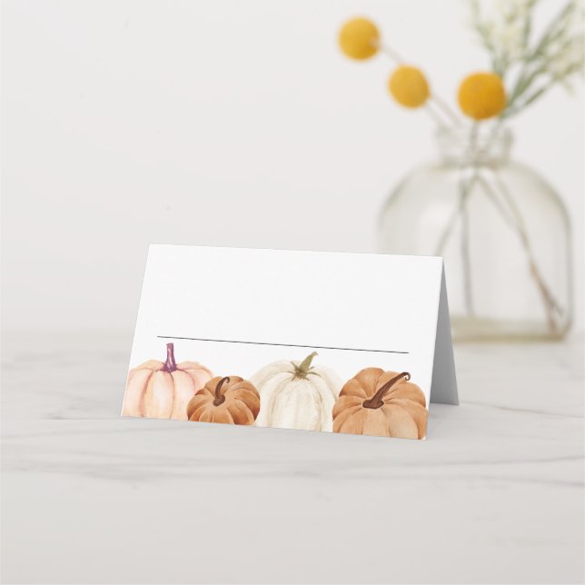 Pumpkins Namn ortkort Placeringskort (Framsida)