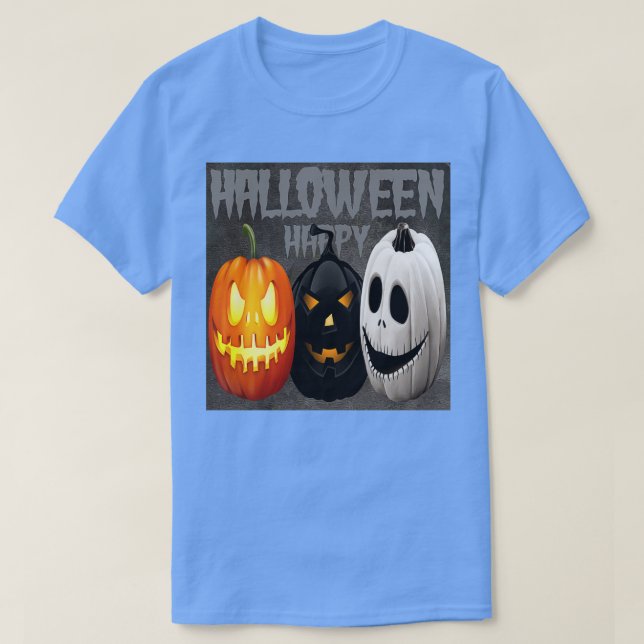 Pumpkins och Happy halloween Halloween T Shirt (Design framsida)
