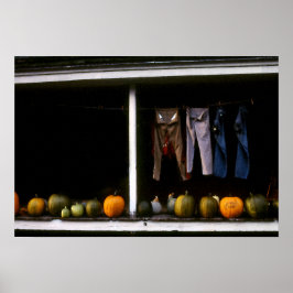 Pumpkins och Tvätta Line Poster