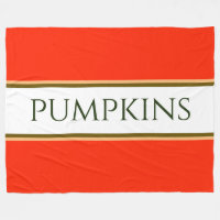 PUMPKINS Orange Brun vit Rand i höst