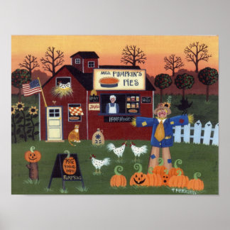 Pumpkins Paj Poster