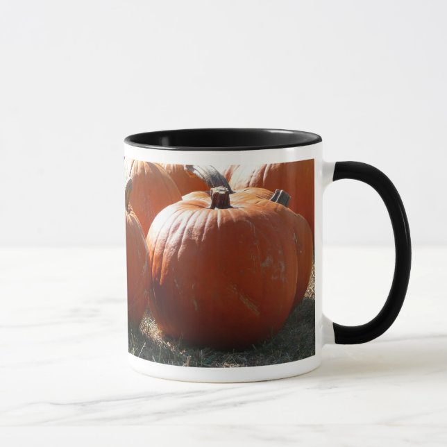 Pumpkins Photo for Fall, Halloween eller Thanksgiv Mugg (Höger)